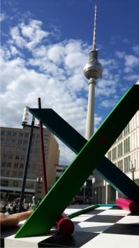 X by Johannes BlonK in Berlin, TV tower